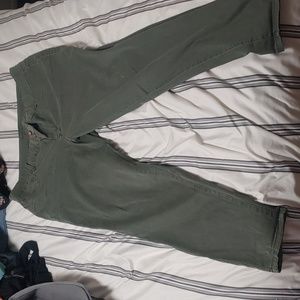 Olive Green high rise jeggings